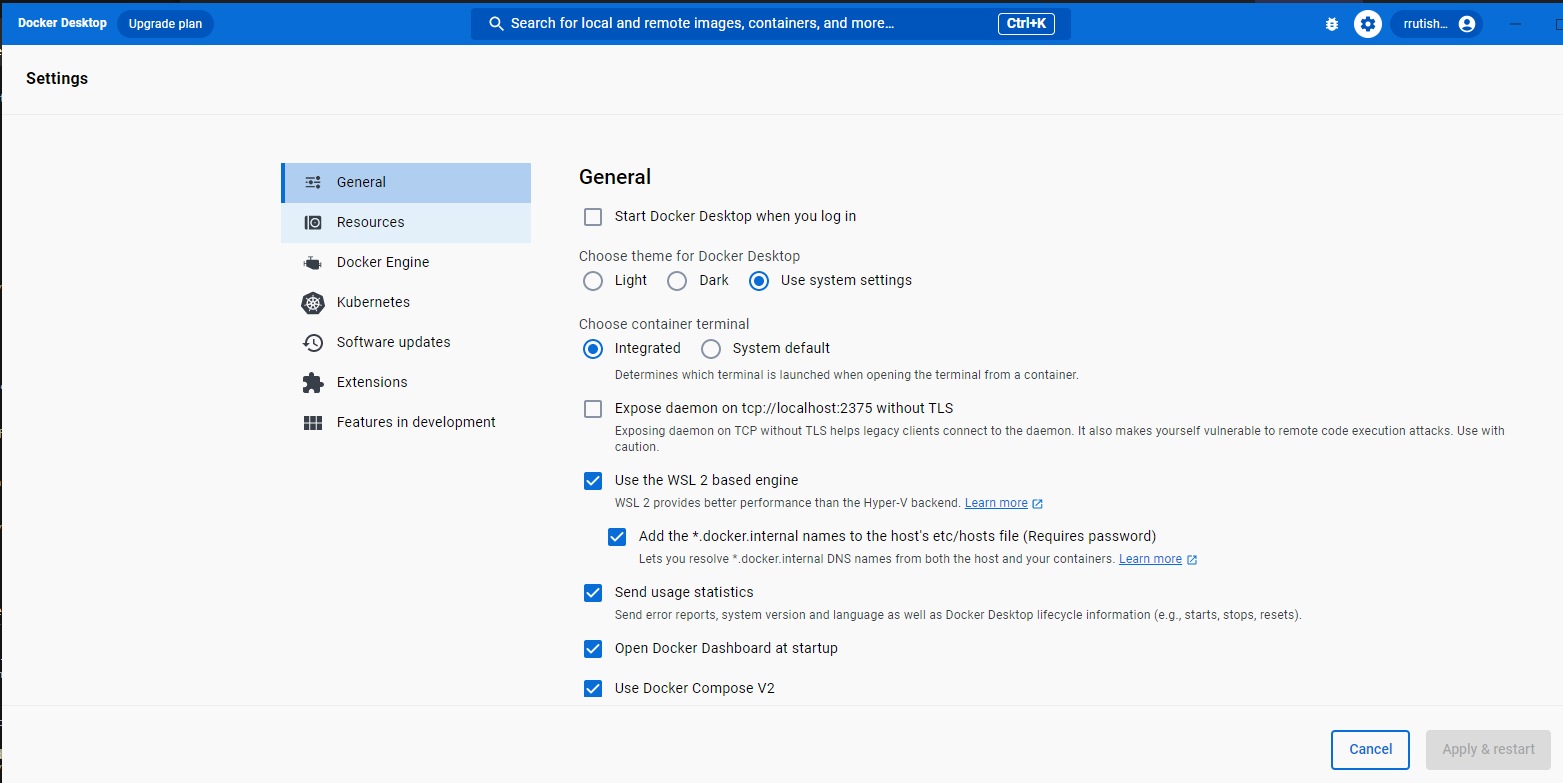 docker desktop install 1